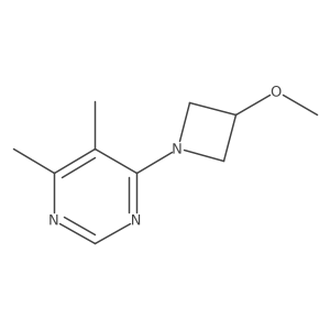 4-(3-Methoxyazetidin-1-yl)-5,6-dimethylpyrimidine Structure