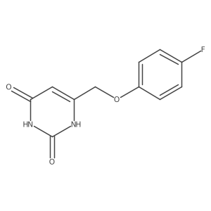 6-((4-fluorophenoxy)methyl)pyrimidine-2,4(1H,3H)-dione结构式