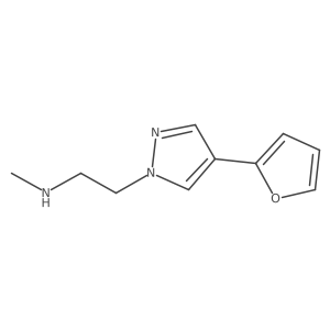 2-(4-(furan-2-yl)-1H-pyrazol-1-yl)-N-methylethan-1-amine Structure