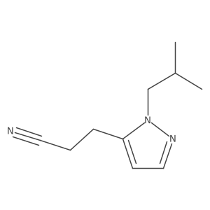 3-[1-(2-methylpropyl)-1H-pyrazol-5-yl]propanenitrile结构式