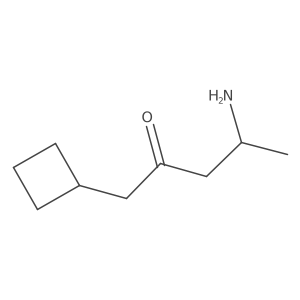 (4R)-4-amino-1-cyclobutylpentan-2-one结构式