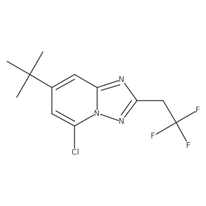 7-Tert-butyl-5-chloro-2-(2,2,2-trifluoroethyl)-[1,2,4]triazolo[1,5-a]pyridine Structure