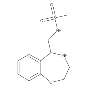 N-[(2,3,4,5-tetrahydro-1,4-benzoxazepin-5-yl)methyl]methanesulfonamide Structure