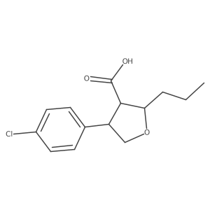 4-(4-Chlorophenyl)-2-propyloxolane-3-carboxylic acid结构式