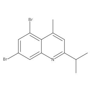5,7-Dibromo-4-methyl-2-(propan-2-yl)quinoline Structure