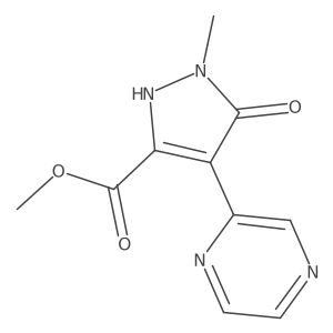 methyl 5-hydroxy-1-methyl-4-(pyrazin-2-yl)-1H-pyrazole-3-carboxylate Structure