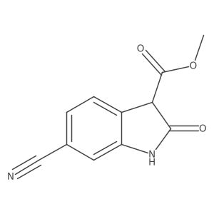 methyl 6-cyano-2-oxo-2,3-dihydro-1H-indole-3-carboxylate结构式