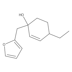 4-Ethyl-1-[(furan-2-yl)methyl]cyclohex-2-en-1-ol Structure