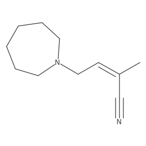 (2Z)-4-(azepan-1-yl)-2-methylbut-2-enenitrile Structure