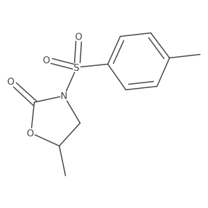 5-Methyl-3-(4-methylphenyl)sulfonyl-1,3-oxazolidin-2-one结构式