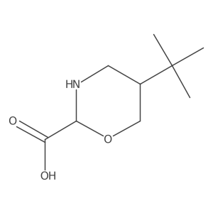 5-Tert-butyl-1,3-oxazinane-2-carboxylic acid Structure