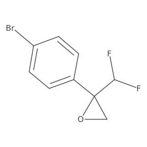2-(4-Bromophenyl)-2-(difluoromethyl)oxirane结构式