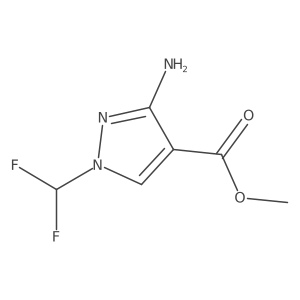 Methyl 3-amino-1-(difluoromethyl)-1H-pyrazole-4-carboxylate结构式