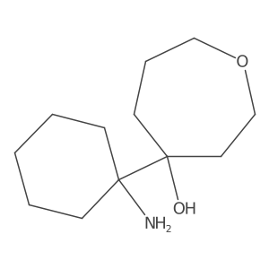 4-(1-Aminocyclohexyl)oxepan-4-ol结构式