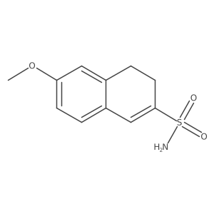 6-Methoxy-3,4-dihydronaphthalene-2-sulfonamide结构式