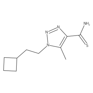 1-(2-cyclobutylethyl)-5-methyl-1H-1,2,3-triazole-4-carbothioamide Structure