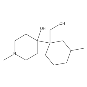4-[1-(Hydroxymethyl)-3-methylcyclohexyl]-1-methylpiperidin-4-ol Structure