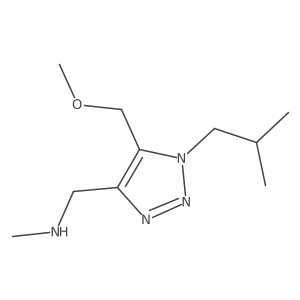 {[5-(methoxymethyl)-1-(2-methylpropyl)-1H-1,2,3-triazol-4-yl]methyl}(methyl)amine Structure