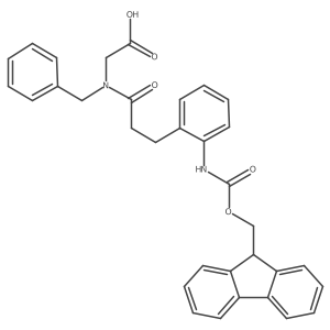 2-{N-benzyl-3-[2-({[(9H-fluoren-9-yl)methoxy]carbonyl}amino)phenyl]propanamido}acetic acid结构式
