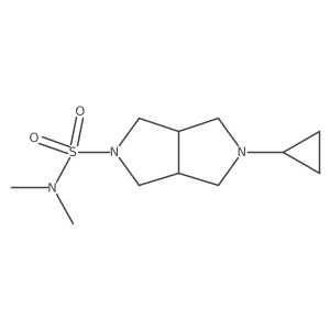 5-cyclopropyl-N,N-dimethylhexahydropyrrolo[3,4-c]pyrrole-2(1H)-sulfonamide结构式