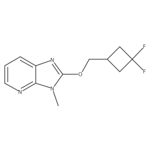 2-[(3,3-difluorocyclobutyl)methoxy]-3-methyl-3H-imidazo[4,5-b]pyridine Structure