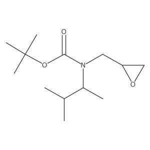 tert-butyl N-(3-methylbutan-2-yl)-N-[(oxiran-2-yl)methyl]carbamate结构式