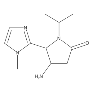 4-amino-5-(1-methyl-1H-imidazol-2-yl)-1-(propan-2-yl)pyrrolidin-2-one Structure