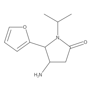 4-Amino-5-(furan-2-yl)-1-(propan-2-yl)pyrrolidin-2-one结构式