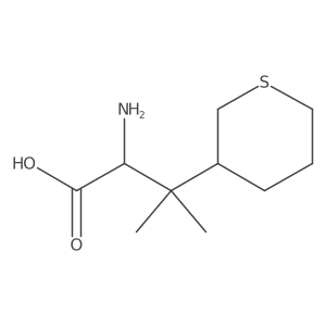 2-Amino-3-methyl-3-(thian-3-yl)butanoic acid结构式