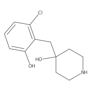4-[(2-Chloro-6-hydroxyphenyl)methyl]piperidin-4-ol Structure