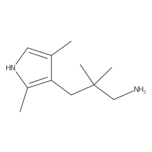 3-(2,4-dimethyl-1H-pyrrol-3-yl)-2,2-dimethylpropan-1-amine Structure
