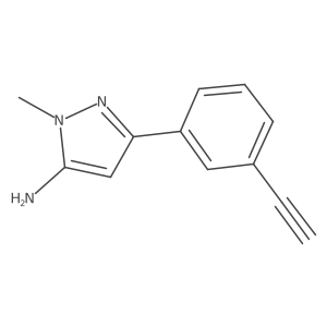 3-(3-ethynylphenyl)-1-methyl-1H-pyrazol-5-amine Structure