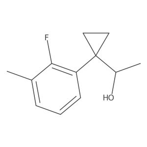 1-[1-(2-Fluoro-3-methylphenyl)cyclopropyl]ethan-1-ol Structure