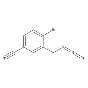 3-(Azidomethyl)-4-bromobenzonitrile结构式