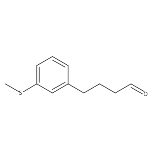 4-[3-(Methylsulfanyl)phenyl]butanal Structure