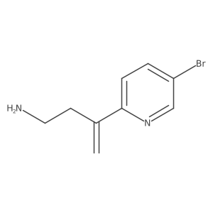 3-(5-Bromopyridin-2-yl)but-3-en-1-amine结构式