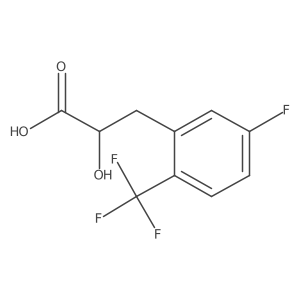 3-[5-Fluoro-2-(trifluoromethyl)phenyl]-2-hydroxypropanoic acid结构式