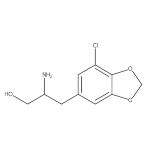 2-Amino-3-(7-chloro-1,3-dioxaindan-5-yl)propan-1-ol Structure