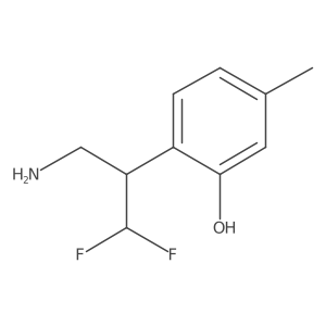 2-(3-Amino-1,1-difluoropropan-2-yl)-5-methylphenol Structure