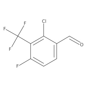 2-Chloro-4-fluoro-3-(trifluoromethyl)benzaldehyde Structure