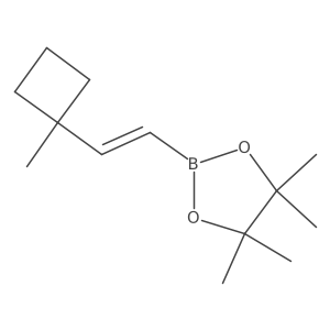 4,4,5,5-Tetramethyl-2-[2-(1-methylcyclobutyl)ethenyl]-1,3,2-dioxaborolane结构式