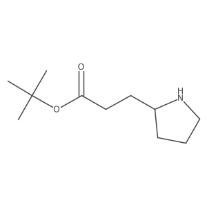 Tert-butyl 3-[(2R)-pyrrolidin-2-yl]propanoate Structure