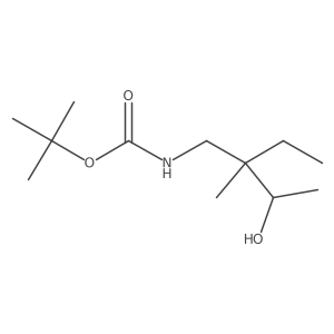 tert-butyl N-(2-ethyl-3-hydroxy-2-methylbutyl)carbamate Structure
