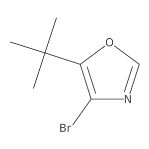 4-Bromo-5-tert-butyl-1,3-oxazole结构式