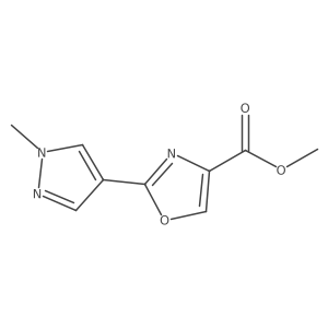 Methyl 2-(1-methylpyrazol-4-yl)-1,3-oxazole-4-carboxylate结构式
