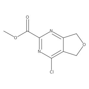 Methyl 4-chloro-5,7-dihydrofuro[3,4-d]pyrimidine-2-carboxylate结构式