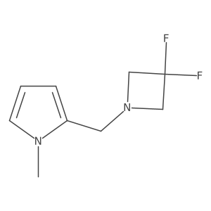 2-((3,3-difluoroazetidin-1-yl)methyl)-1-methyl-1H-pyrrole Structure