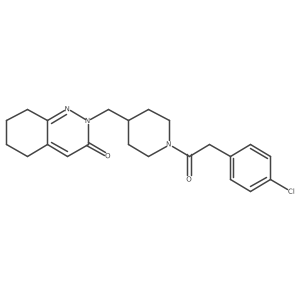 2-({1-[2-(4-Chlorophenyl)acetyl]piperidin-4-yl}methyl)-2,3,5,6,7,8-hexahydrocinnolin-3-one Structure