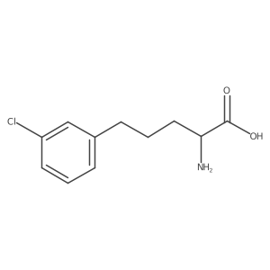 (S)-2-Amino-5-(3-chlorophenyl)pentanoic acid Structure