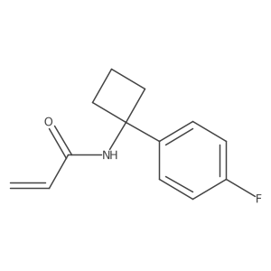 N-[1-(4-Fluorophenyl)cyclobutyl]prop-2-enamide结构式